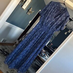 torrid Navy Blue Printed Maxi Dress